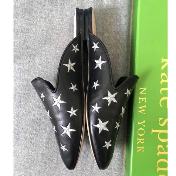 Kate Spade Embroidered Star Mules - Picture 3 of 7